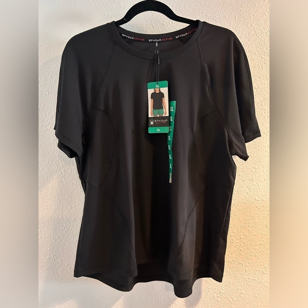 Spyder Active Black Women's Short Sleeve Tee Size XL